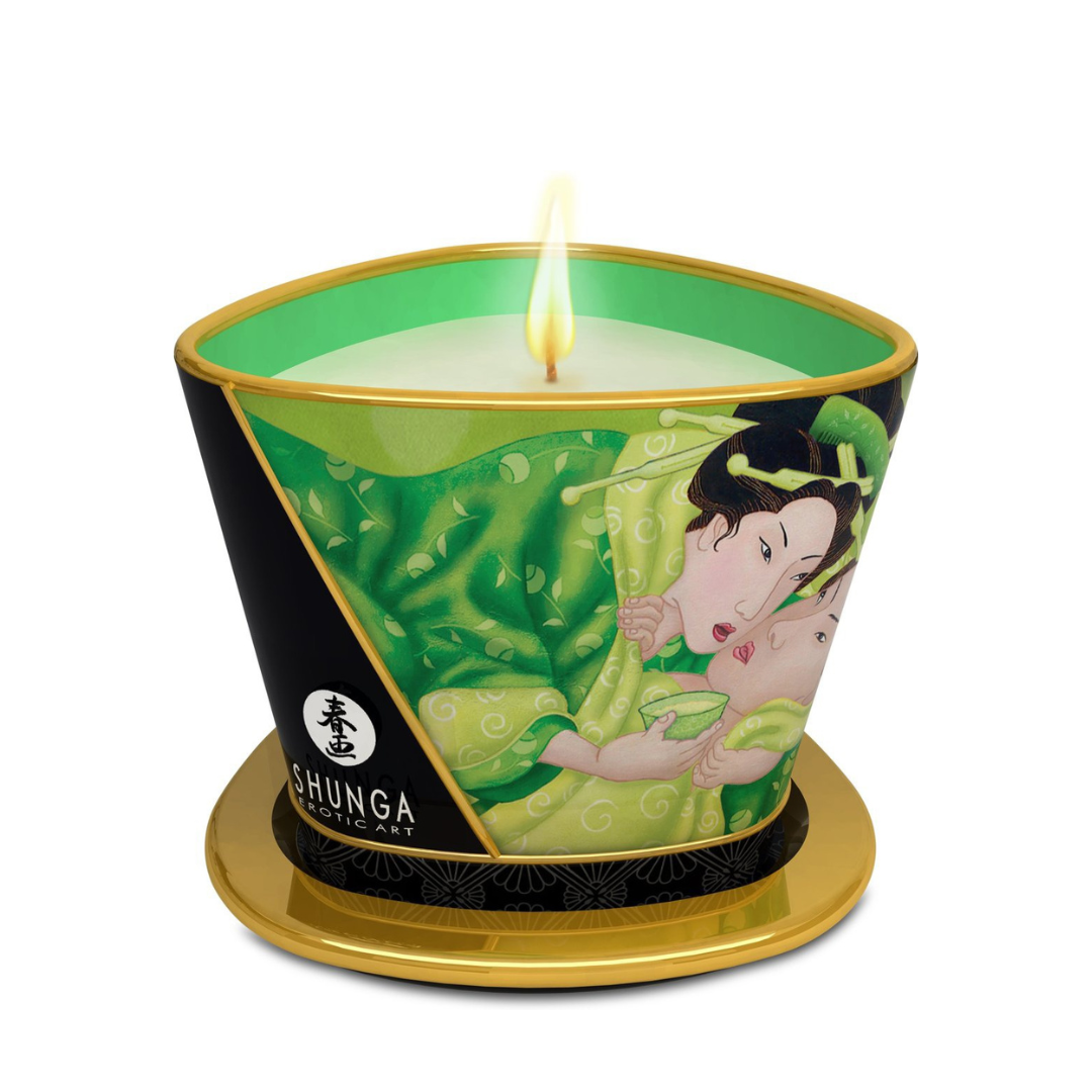Shunga 按摩香薰蠟燭 綠茶 170ml