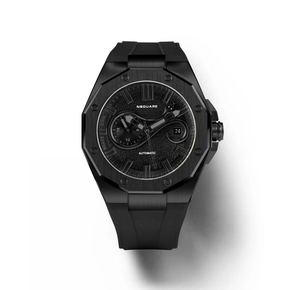 【NSquare】  蛇王系列-限量版 日期顯示 24小時 夜光 橡膠 機械 手錶