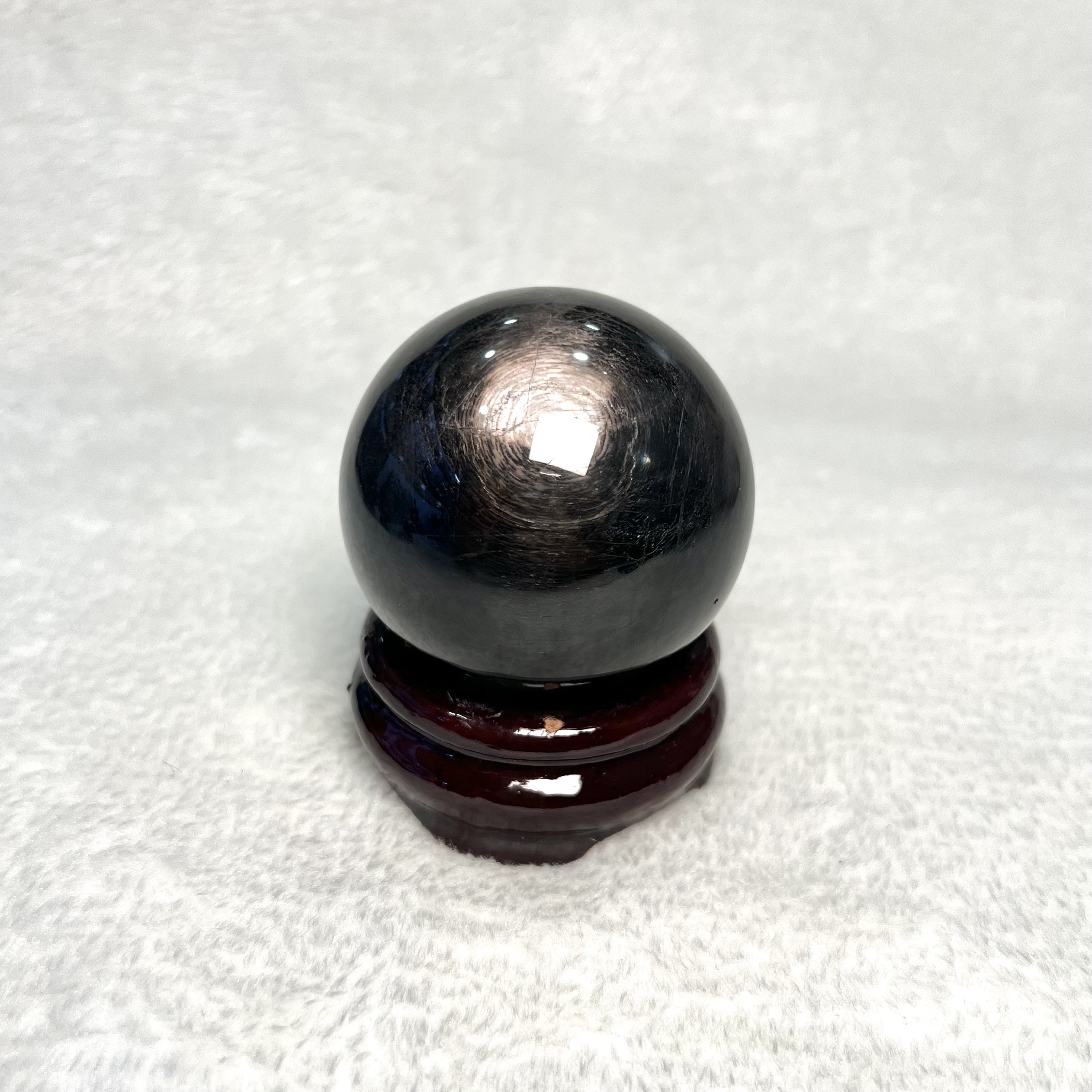 黑銀線球 / 金運石球 5.5cm #A639