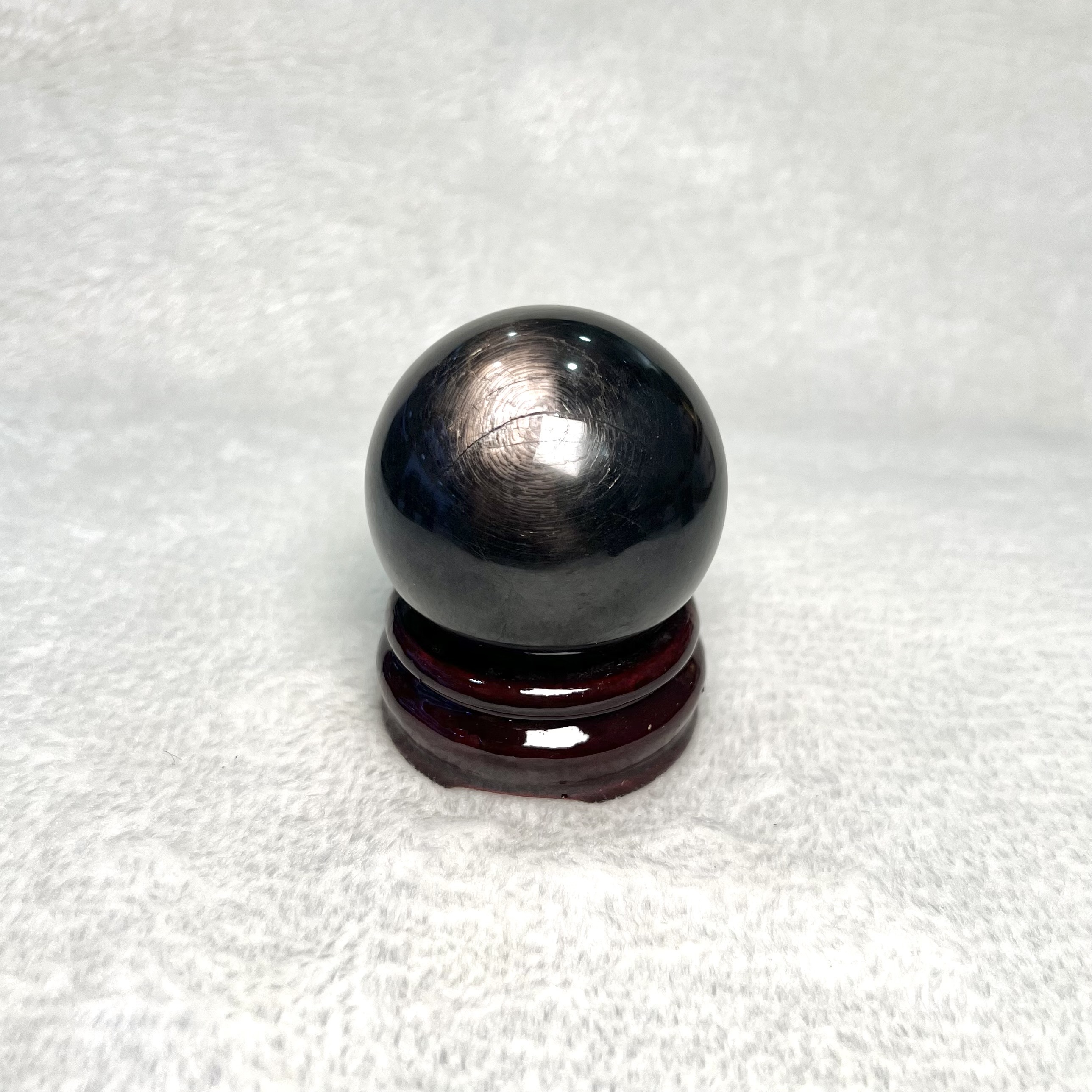 黑銀線球 / 金運石球 5.5cm #A640