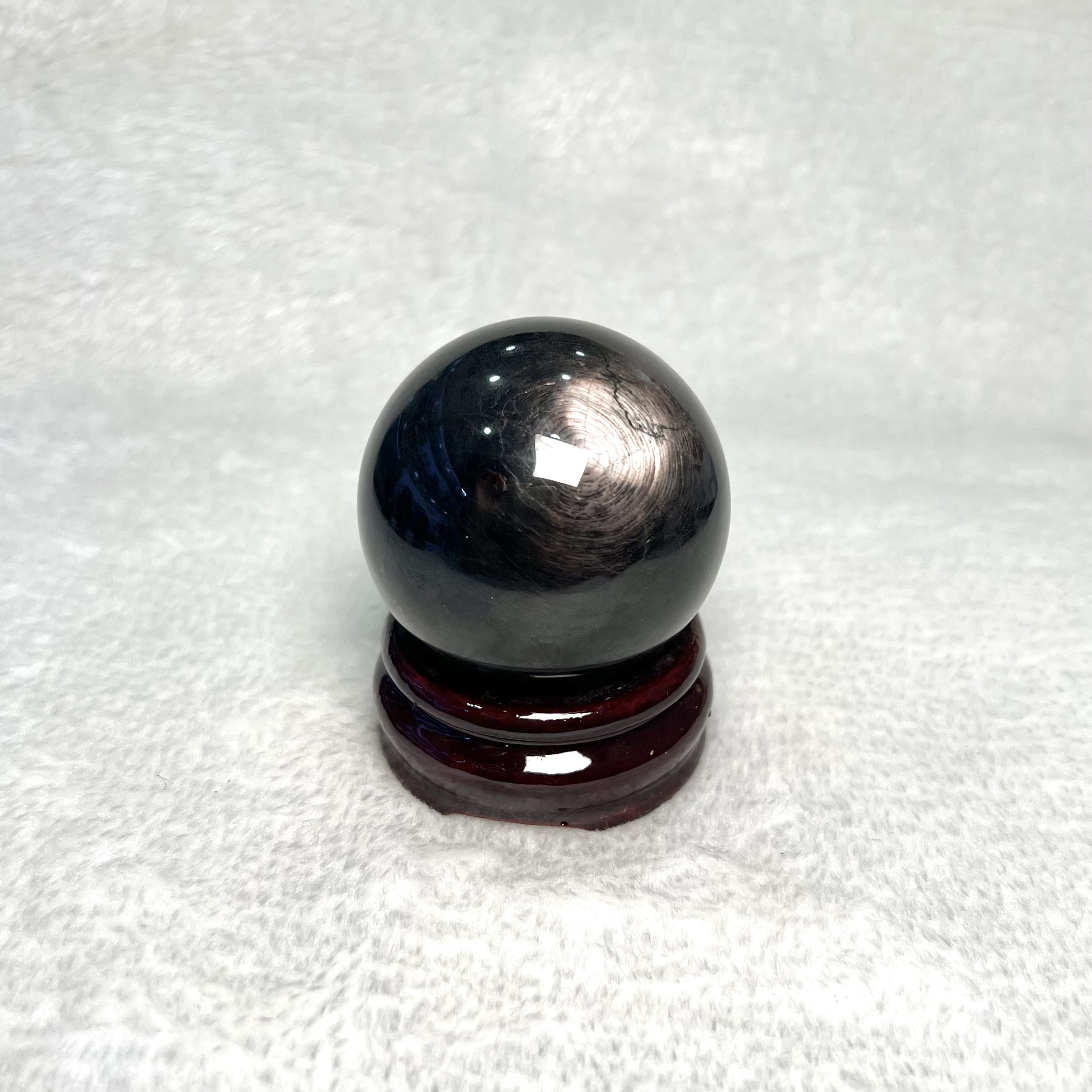 黑銀線球 / 金運石球 5.5cm #A640