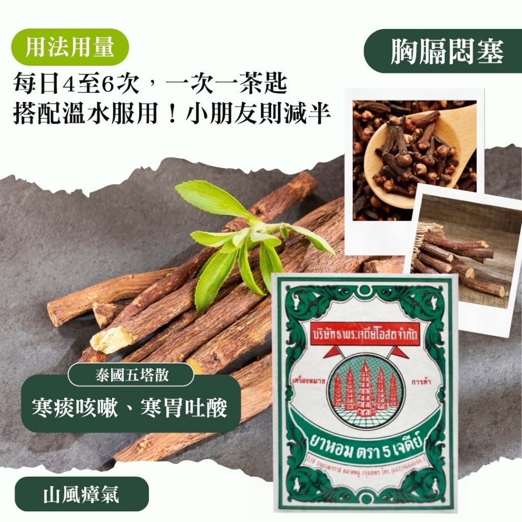 (預購商品) 泰國 五塔標行軍散 25g
