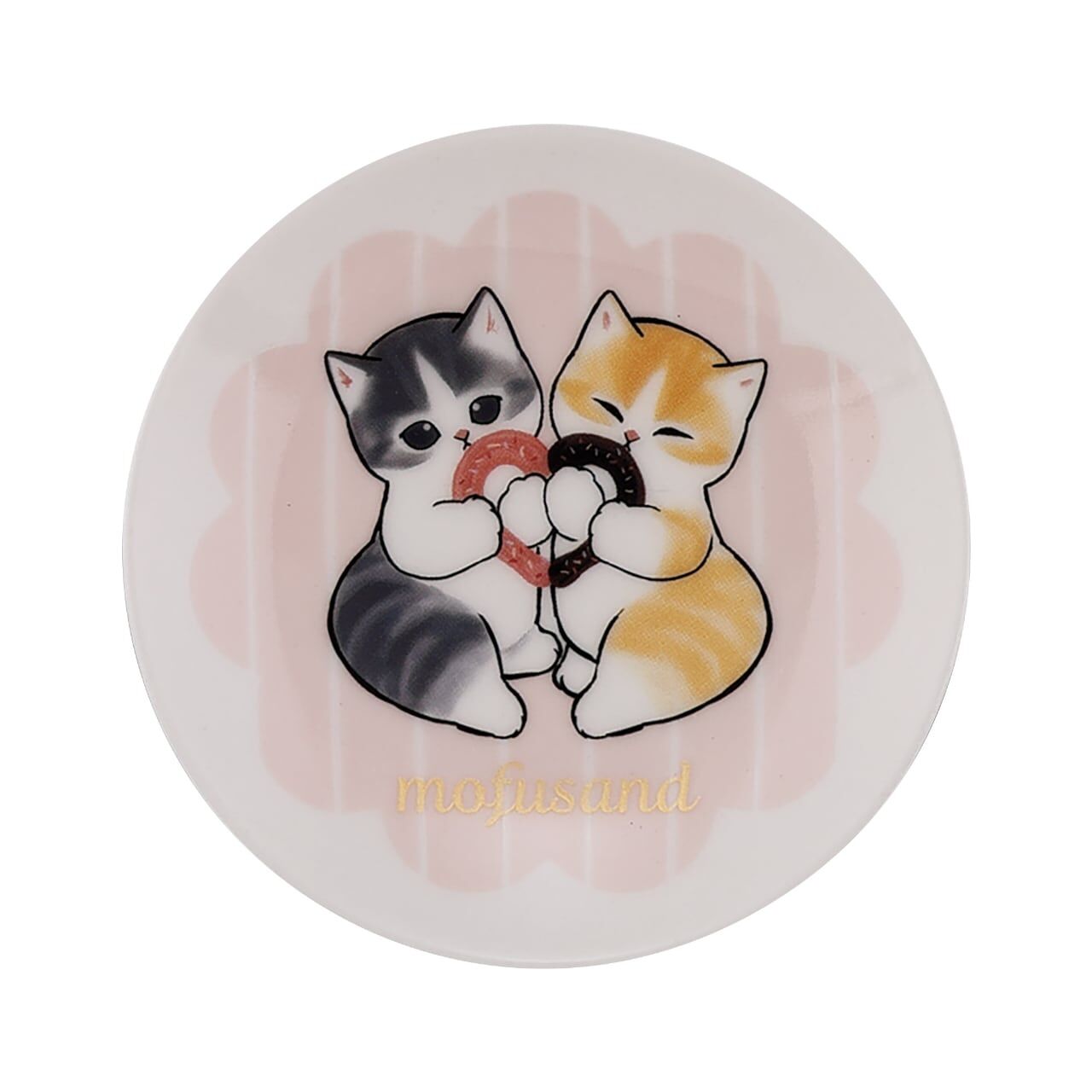 日本Yamaka mofusand Φ9cm瓷器碟 -甜甜圈 -MFS12-333