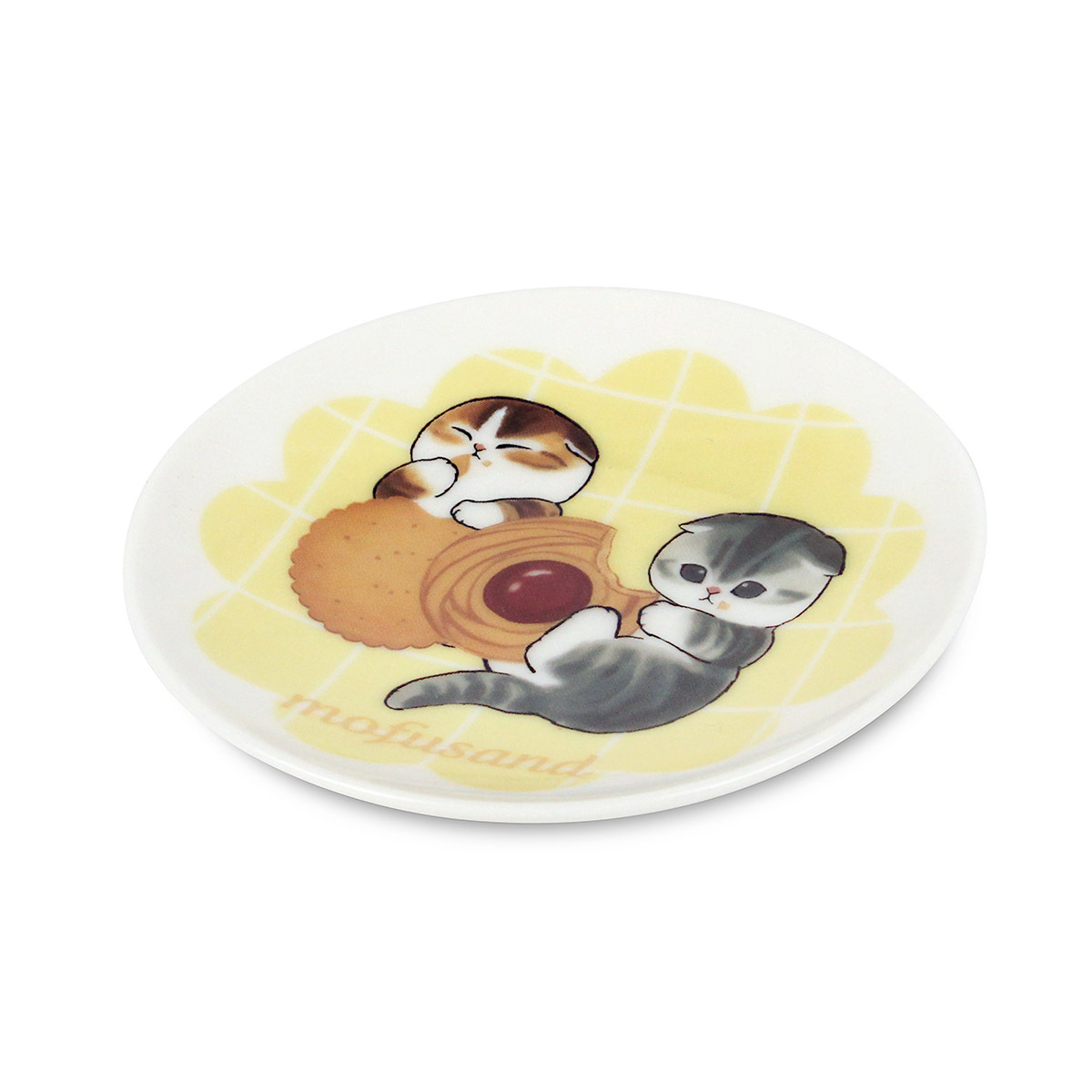 日本Yamaka mofusand Φ9cm瓷器碟 -餅乾 -MFS13-333