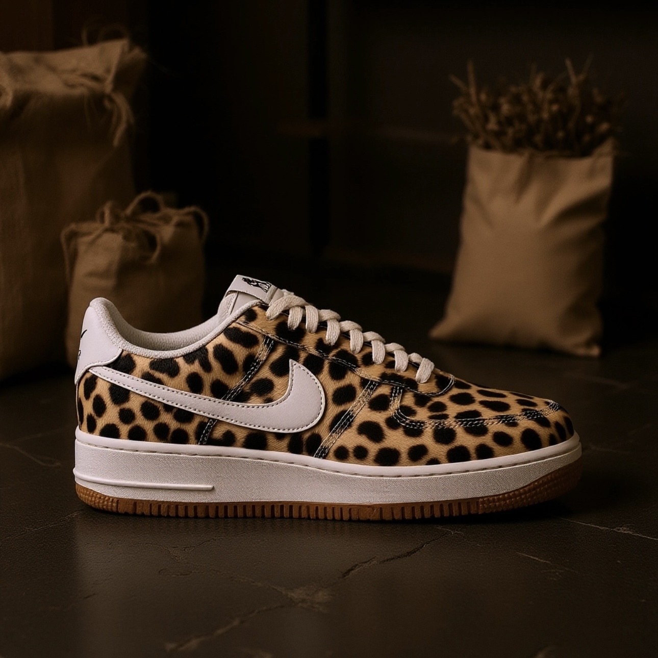 NIKE AIR FORCE 1 LOW CHEETAH PRINT 豹紋 咖啡色 休閒鞋 空軍一號 IB7695-200