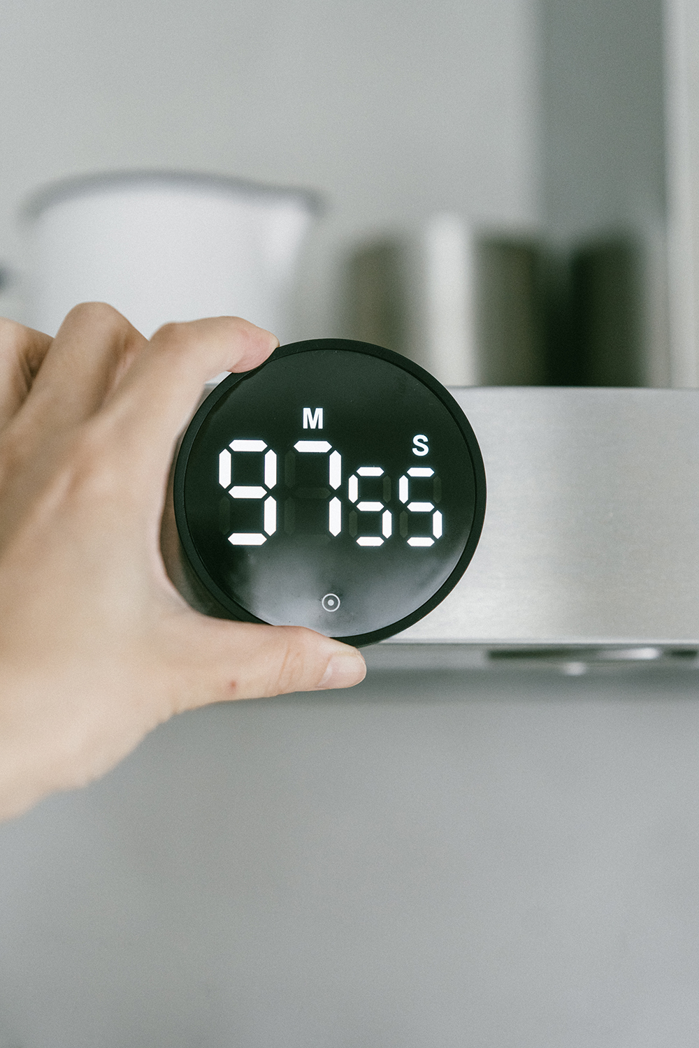 日本霜山簡易旋轉磁吸式大螢幕計時器