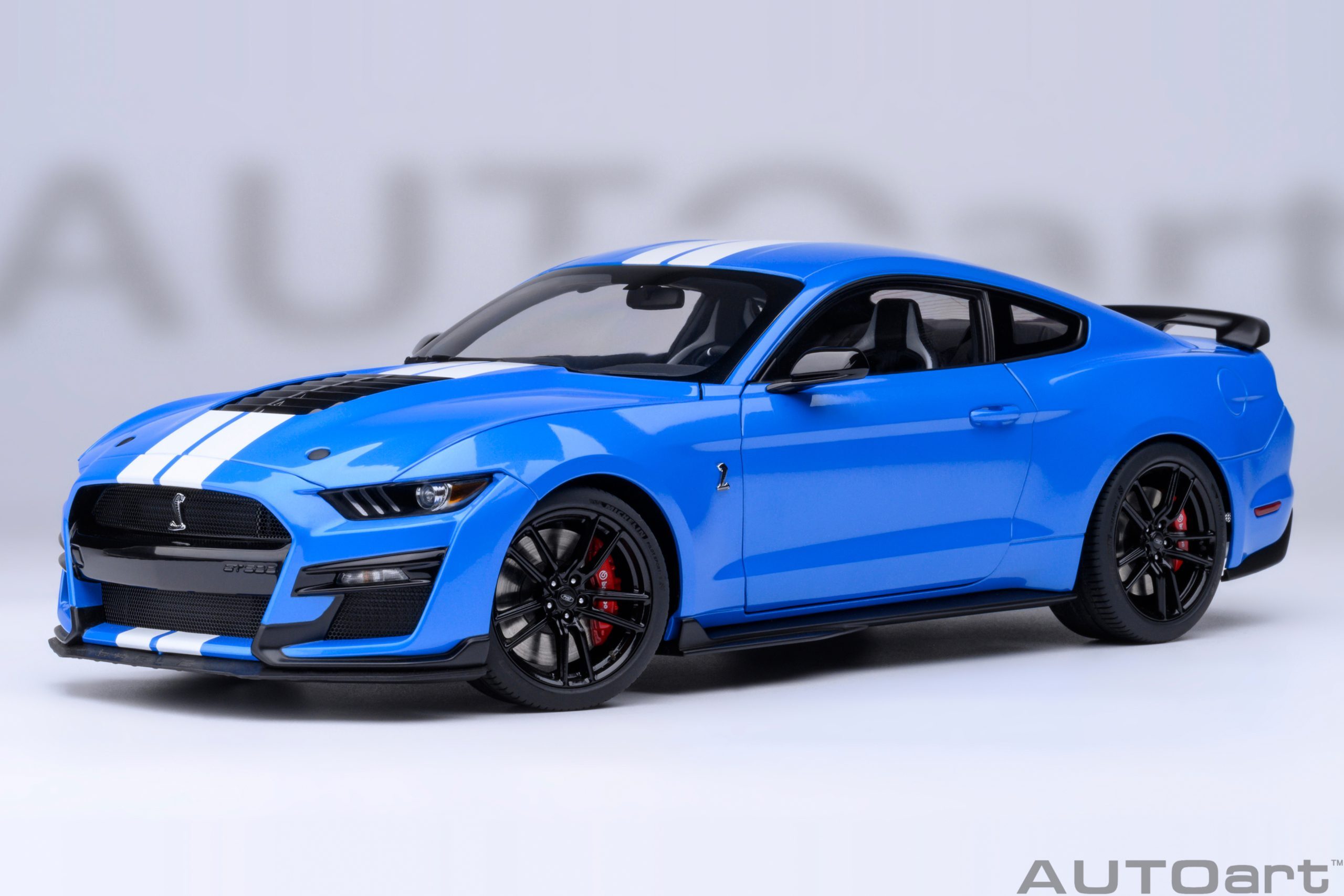 預訂 (訂金$300) (預訂價$1584):1/18 AUTOART Ford Mustang Shelby GT500 (Grabber Blue) (73094)