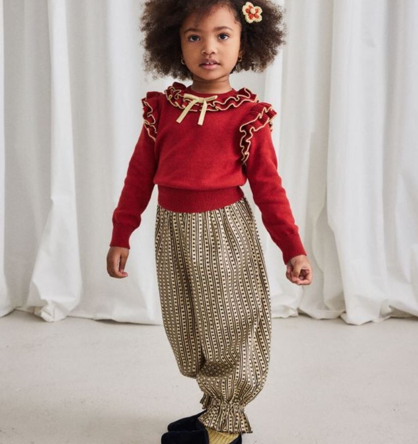 Misha & Puff  茉莉公主花擺褲  Zuzu Pant - Raffia Little House Floral