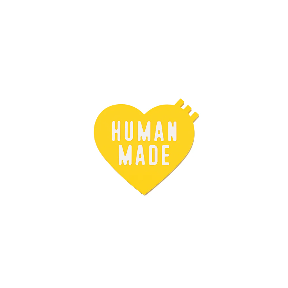 Human Made Heart Rubber Coaster - Yellow| HM29GD109