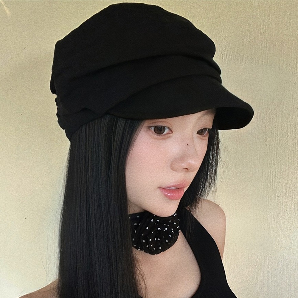 帽子 女生帽子 馬術帽 八角帽 顯臉小 透氣 氣質 防曬帽 穿搭配件 124