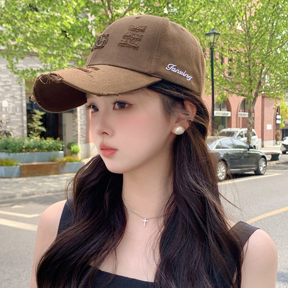 立體字母 刺繡帽 DG字母 鴨舌帽 做舊破洞 棒球帽 遮陽帽 111