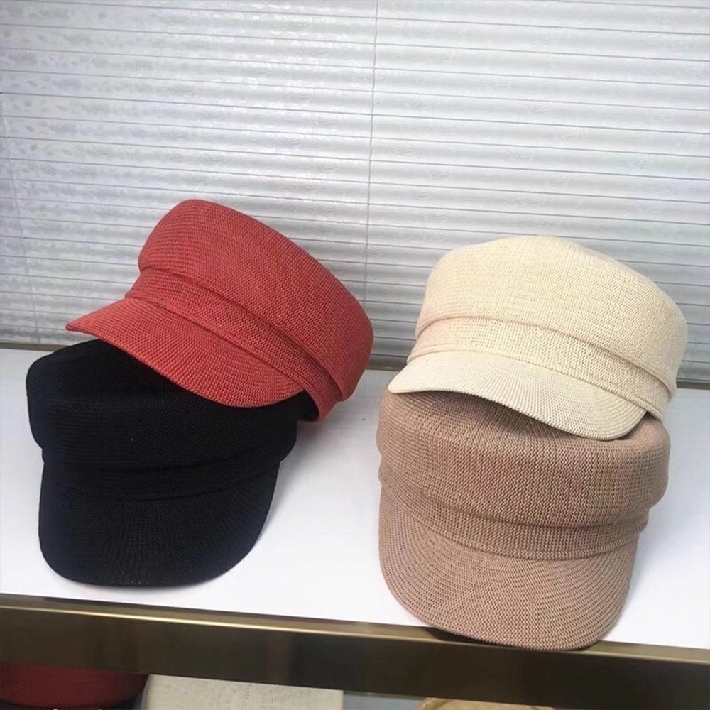 八角帽 編織帽 貝雷帽 防曬帽 帽子 海軍帽 女生帽子 遮陽帽 120