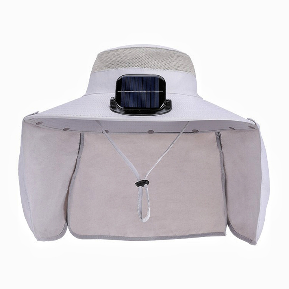 遮陽防曬 登山帽 太陽能 風扇帽 漁夫帽 超大簷 披肩 帽子 100