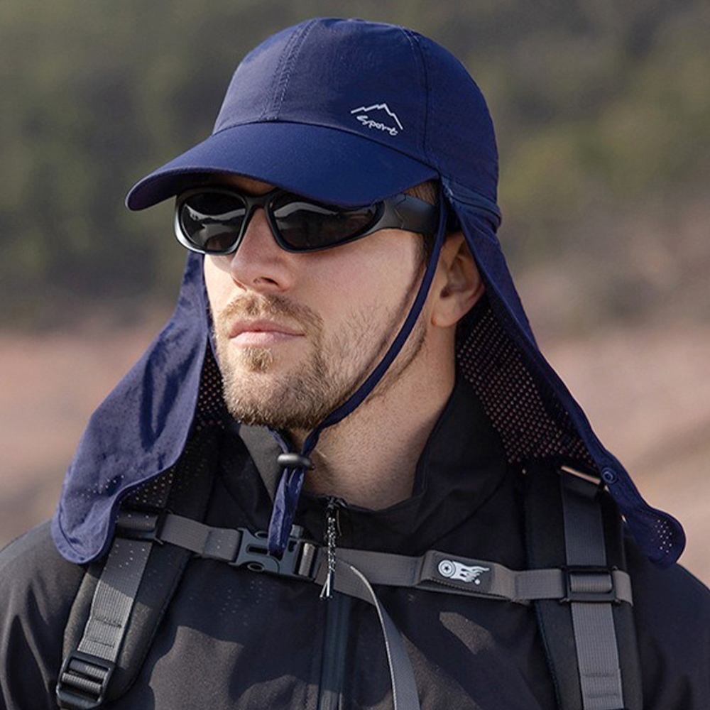 登山帽 防曬帽 遮陽帽 透氣 棒球帽 披肩帽 戶外帽 帽子 101