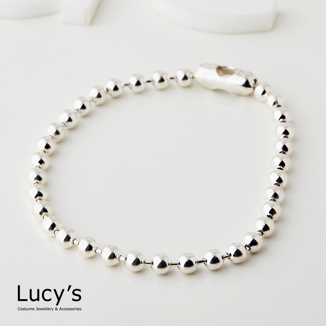 925純銀 銀珠排序 手鍊 (115550)