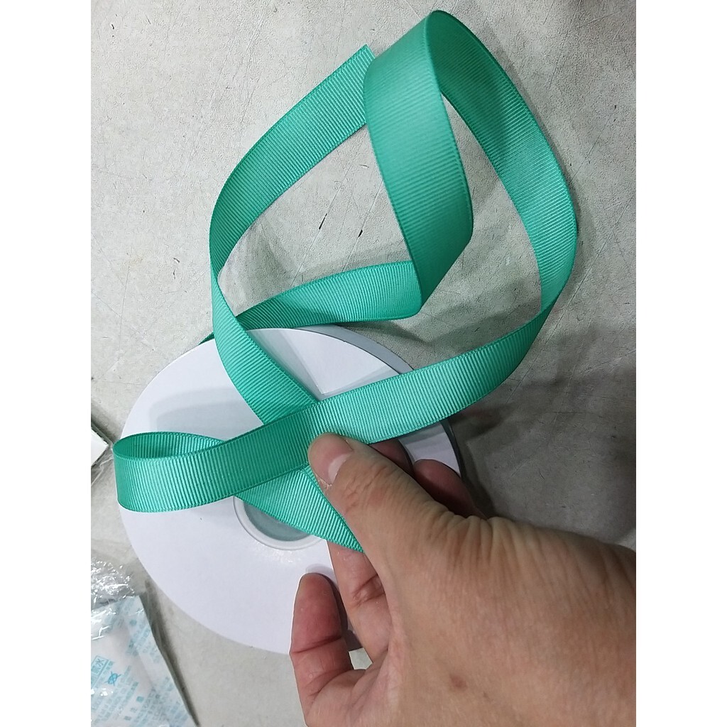 【台灣現貨速發】1.8公分 迴紋羅紋T藍緞帶｜1捲25碼 90元｜緞帶 秀士羅紋緞帶 包裝材料
