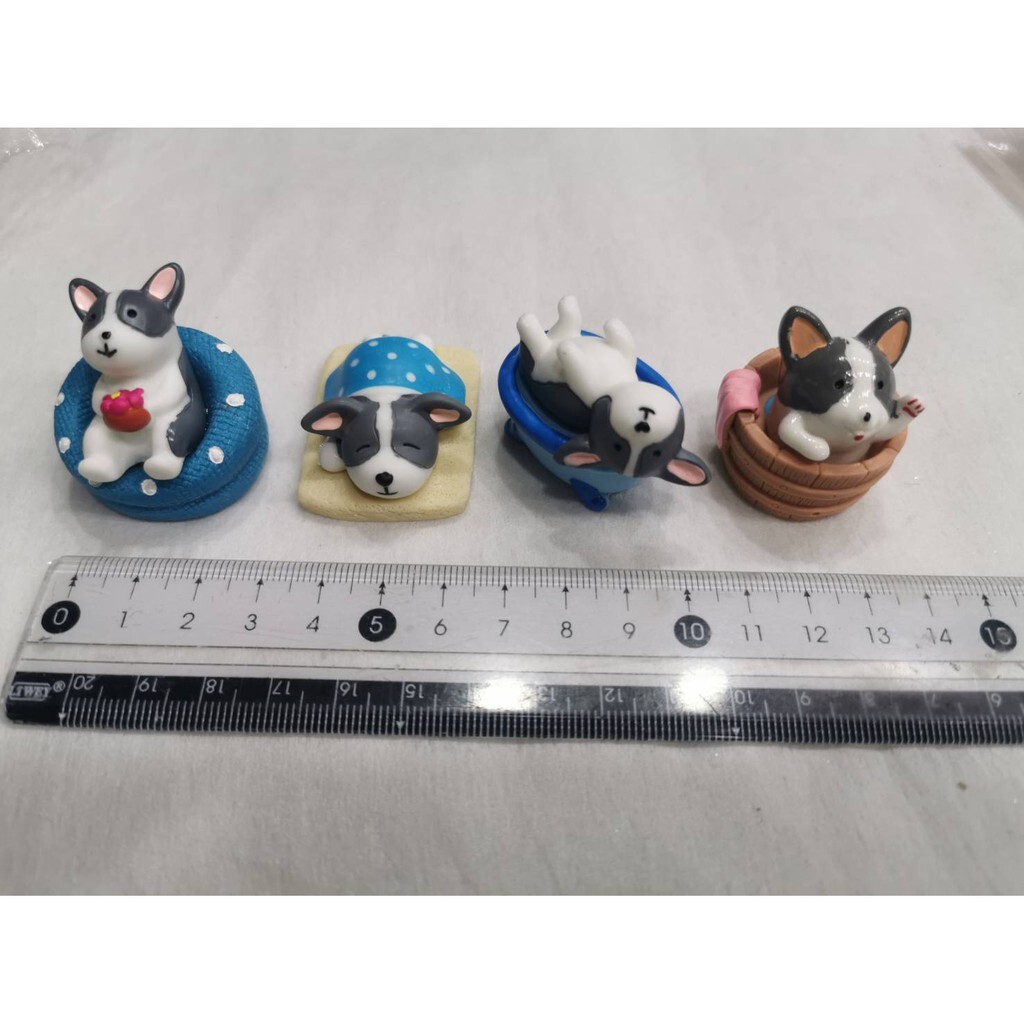 【台灣現貨速發】一套共4款100元'''多肉植物//盆栽小配件//小狗玩偶(柯基家族)