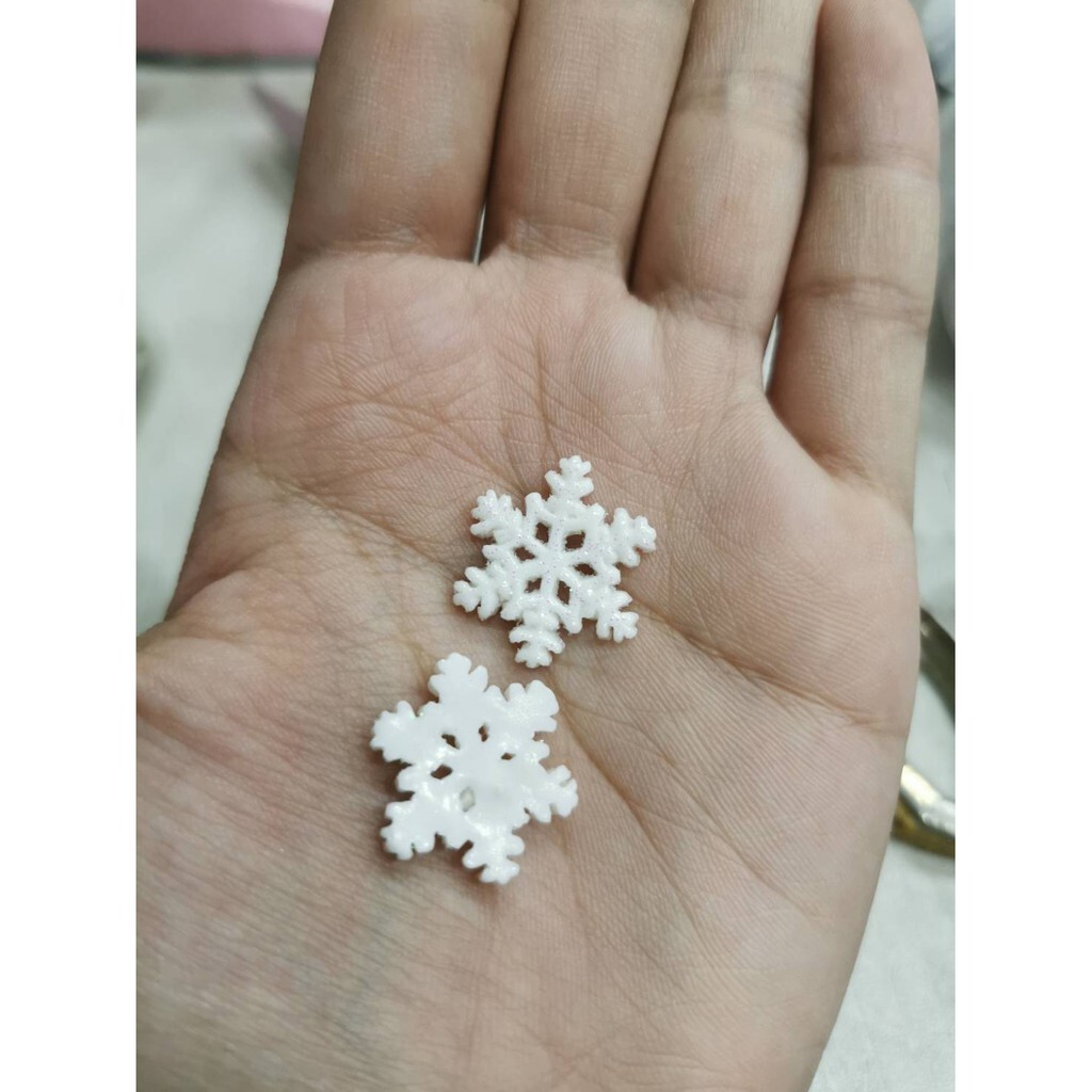 【台灣現貨速發】20個*1.5元-聖誕節 迷你雪花 手機飾品迷你配件 貼片