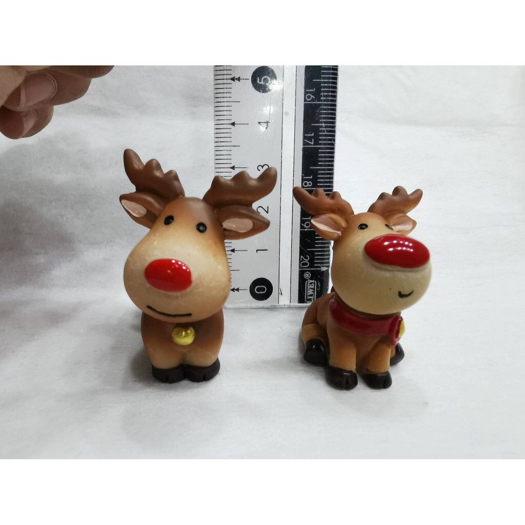 【台灣現貨速發】聖誕麋鹿 麋鹿｜聖誕節 麋鹿 公仔 玩偶 多肉植物 盆栽小玩偶