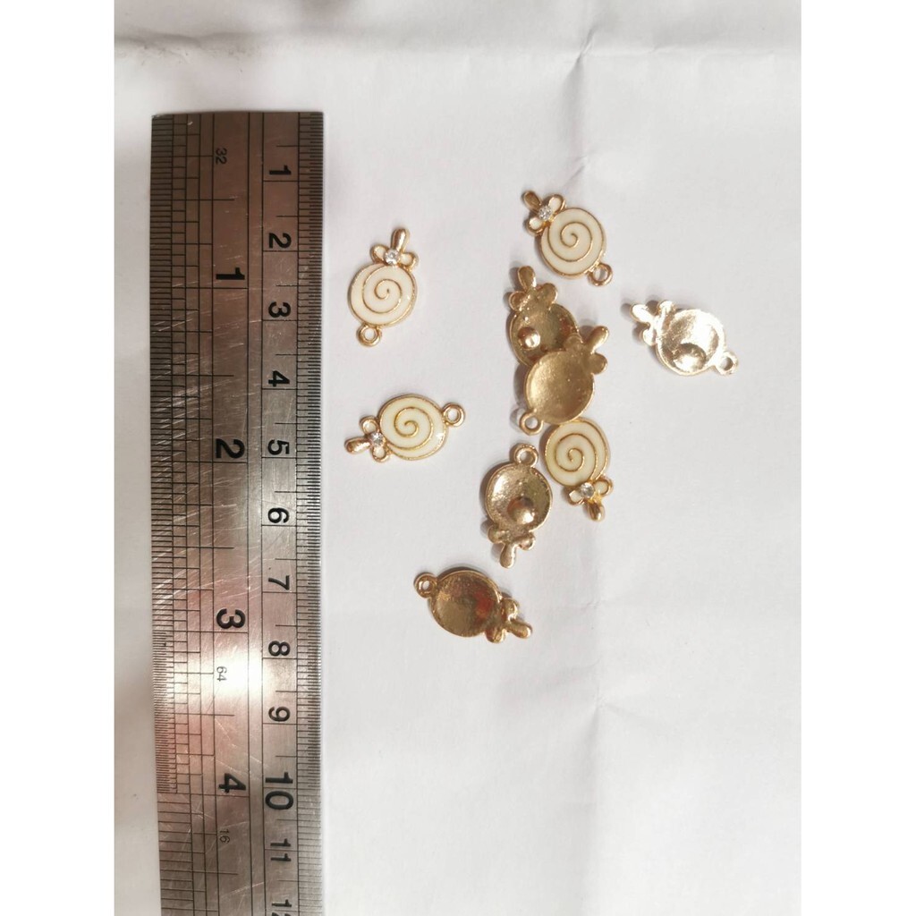 【台灣現貨速發】珍珠花朵 棒棒糖 吊飾 鑰匙圈 配件吊飾｜一個3元起