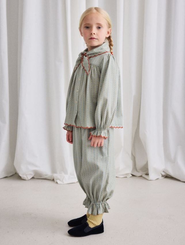 Misha & Puff  茉莉公主花擺褲 Zuzu Pant - Overcast Little House Floral