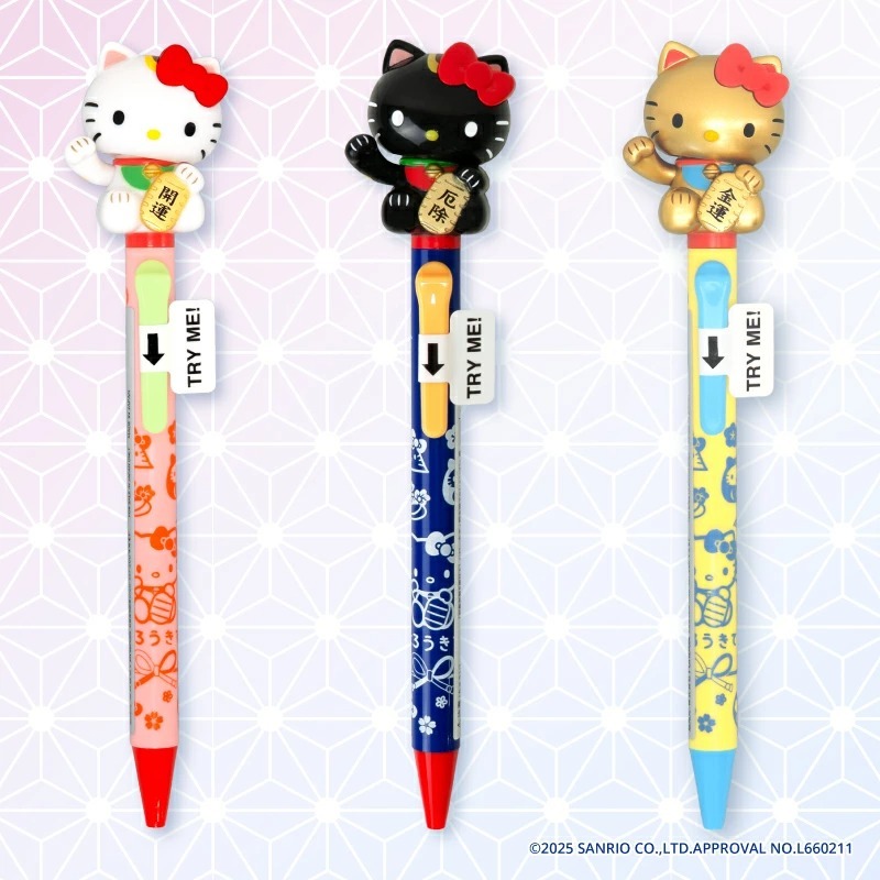 日本製 Sanrio Hello Kitty 招財貓活動筆