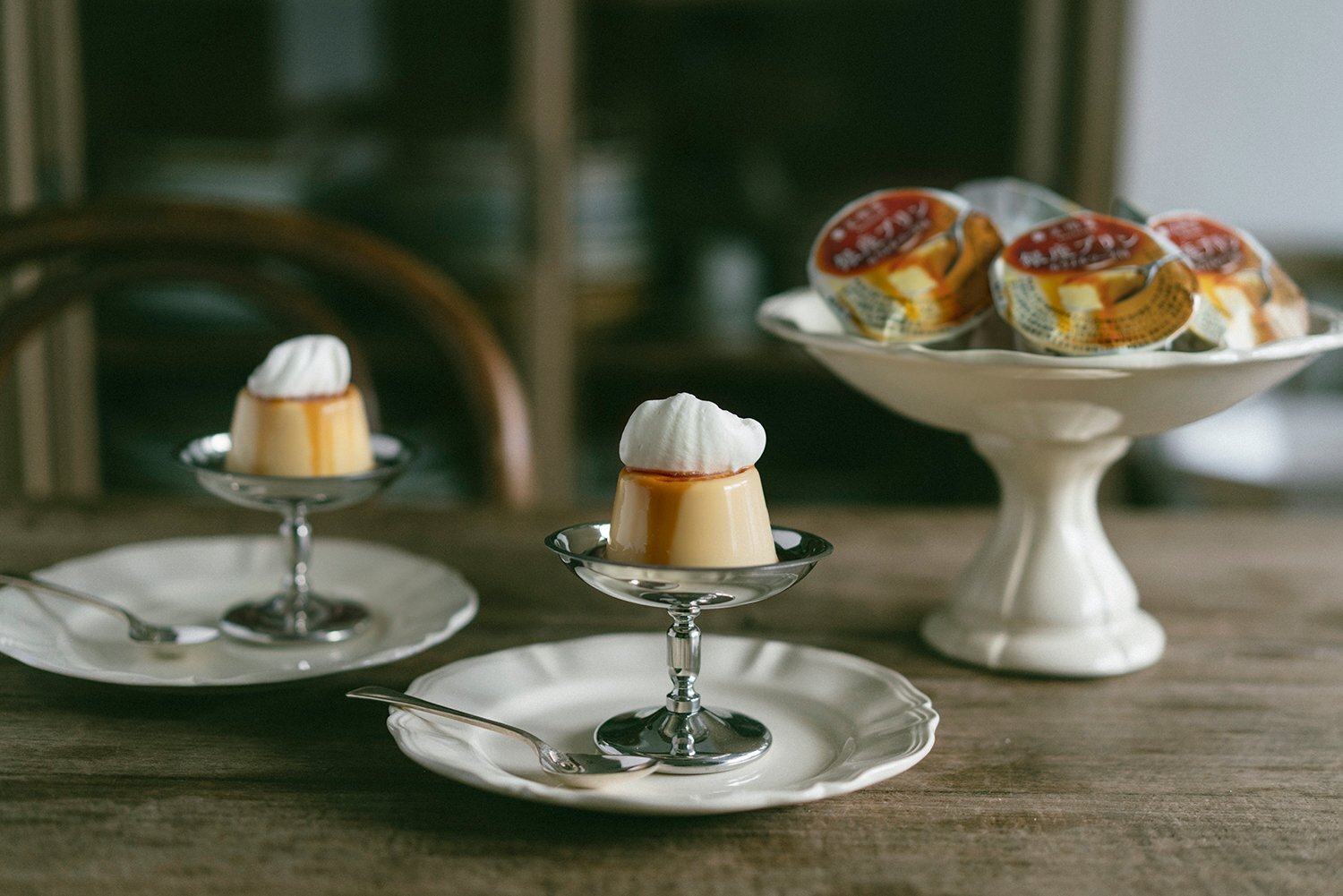 日本製昭和年代感不鏽鋼布丁杯