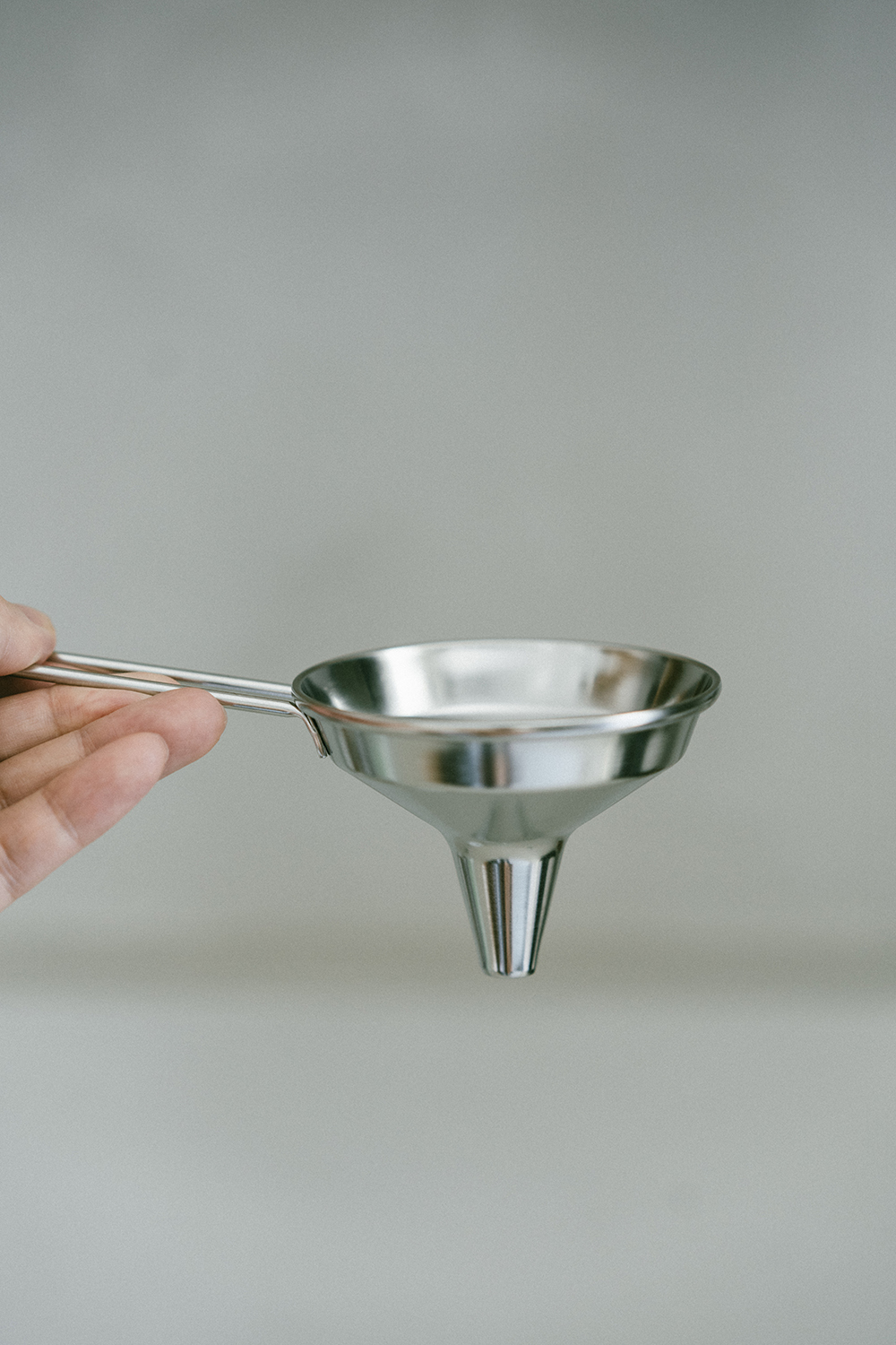 日本製燕三條18-8不鏽鋼附柄漏斗