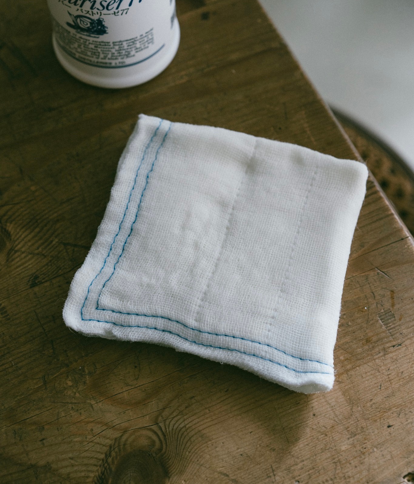 日本製100%人造絲天然素材藍車線廚房萬用布 （2入組）