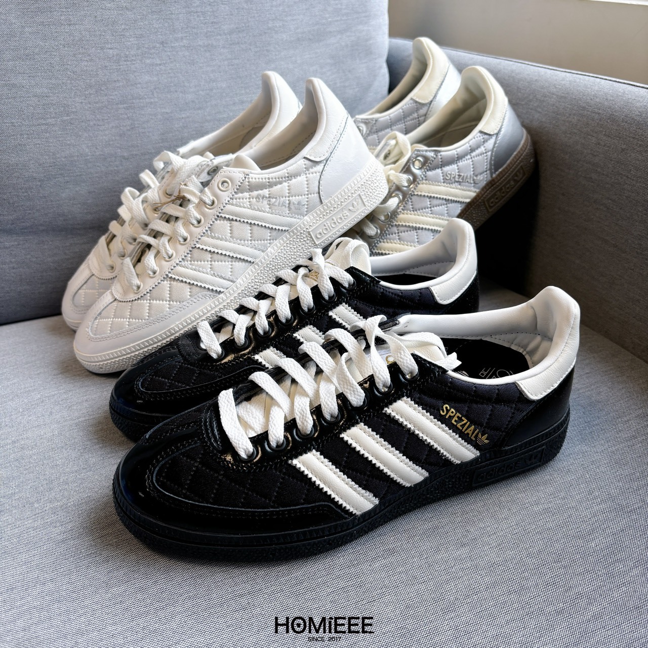 Adidas Handball Spezial 小香風 菱格紋 黑色 白色 銀色 女鞋 [JP5669] [KJ0853] [KJ0854]