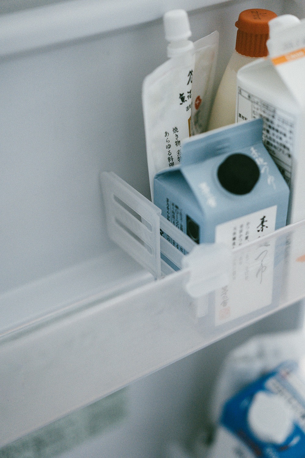 日本製可伸縮冰箱門邊收納隔板（2入）