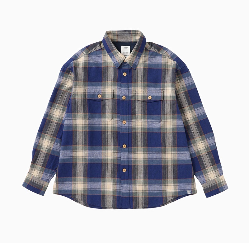 RE-STOCK: VISVIM 2025 A/W LUMBER CHECK L/S (WOOL/LINEN) - PRE ORDER ITEM (預訂中)
