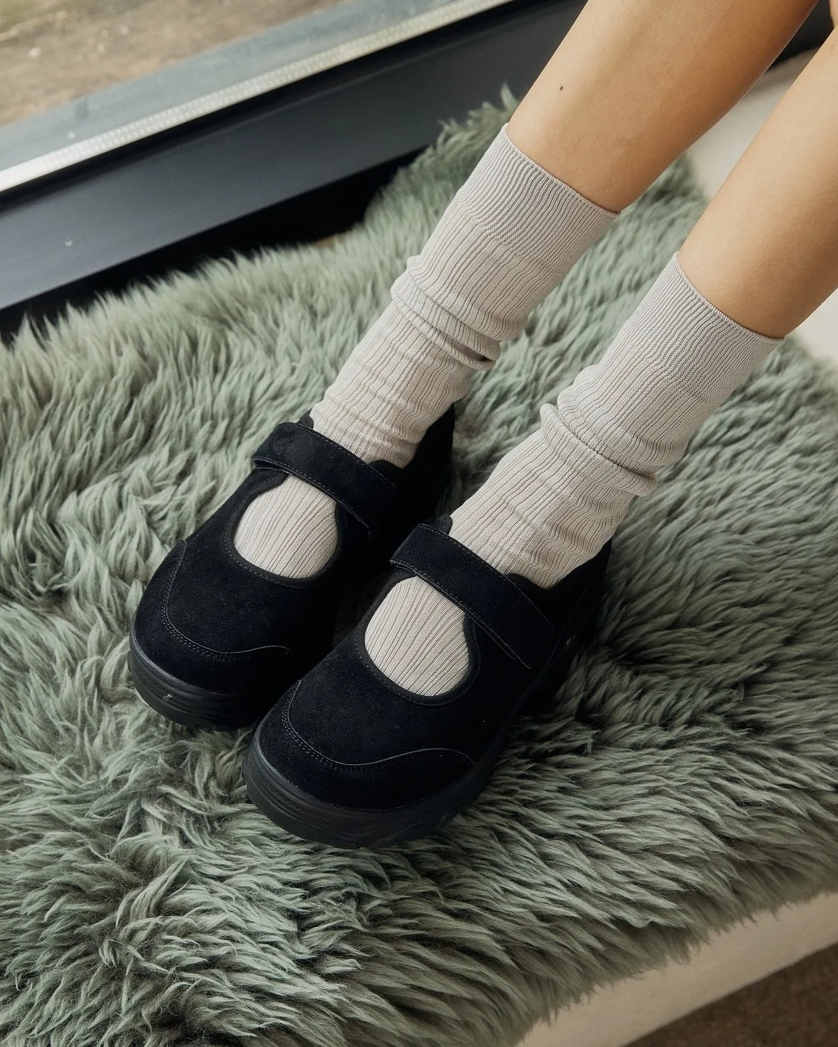 OTZ LOMITA SUEDE PLATFORM VELCRO MARY-JANE