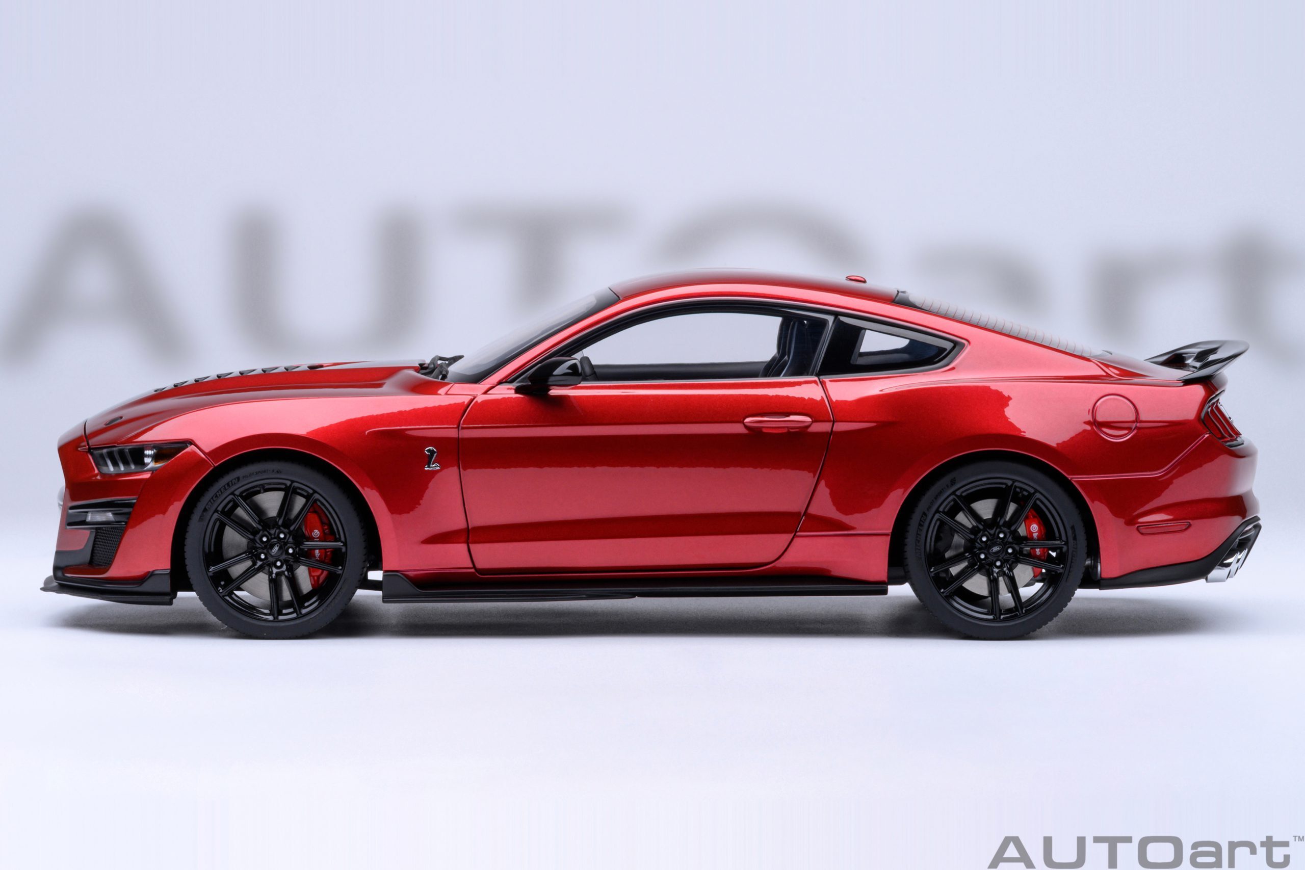 預訂 (訂金$300) (預訂價$1584):1/18 AUTOART Ford Mustang Shelby GT500 (Rapid Red) (73098)