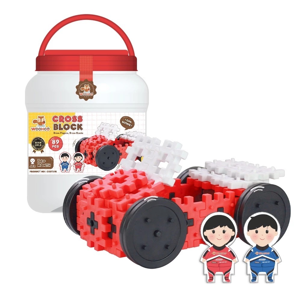 WOOHOO CROSS BLOCK 心心積木交通組 - 賽車