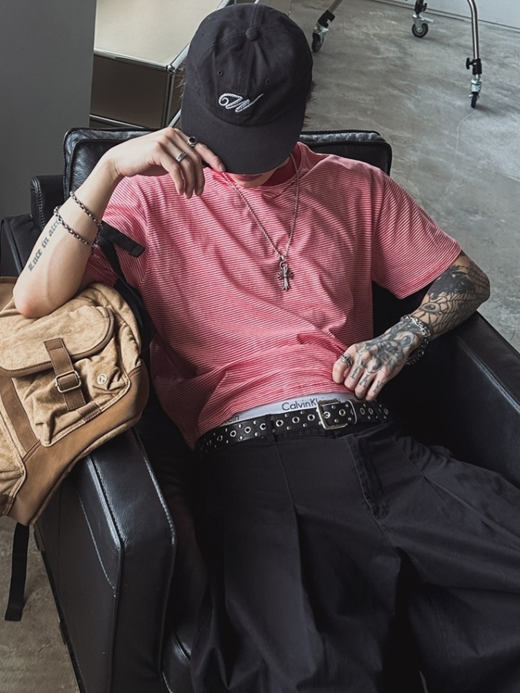 真皮孔眼鉚釘腰帶