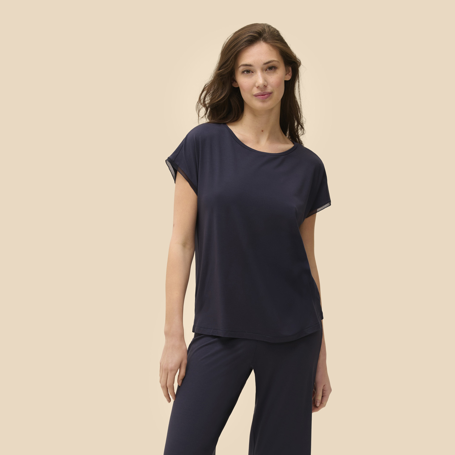 AURORE 黎明 短袖上衣 月光藍