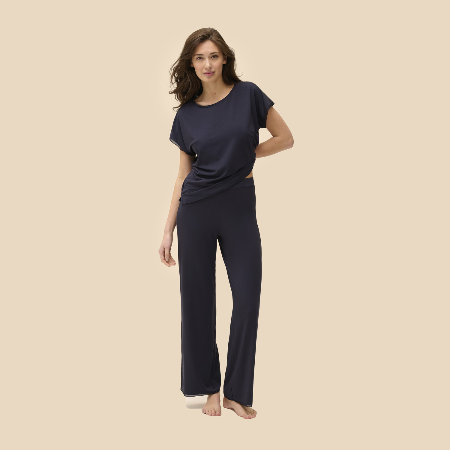 AURORE 黎明 短袖上衣 月光藍