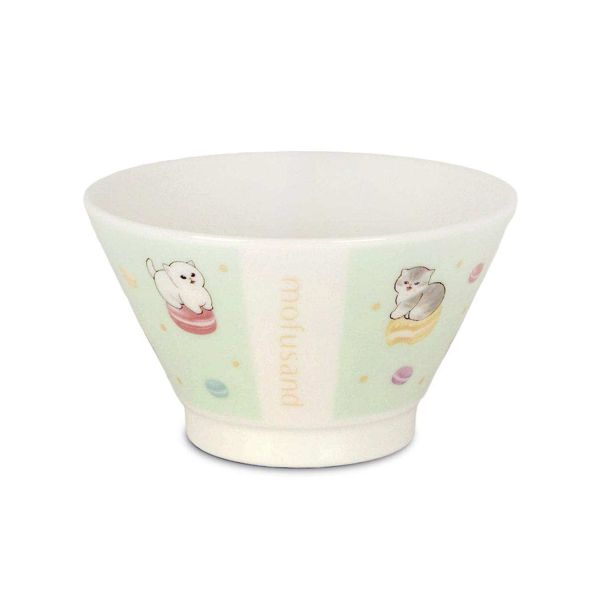 日本Yamaka mofusand 200ml / D10cm瓷器碗 -馬卡龍 -MFS11-352