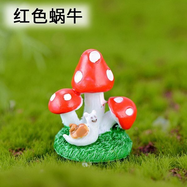 【台灣現貨速發】香菇小花叢 小香菇 微縮造景 | 三種顏色 | 公仔 多肉植物 迷你園藝 微景觀擺件 造景裝飾公仔