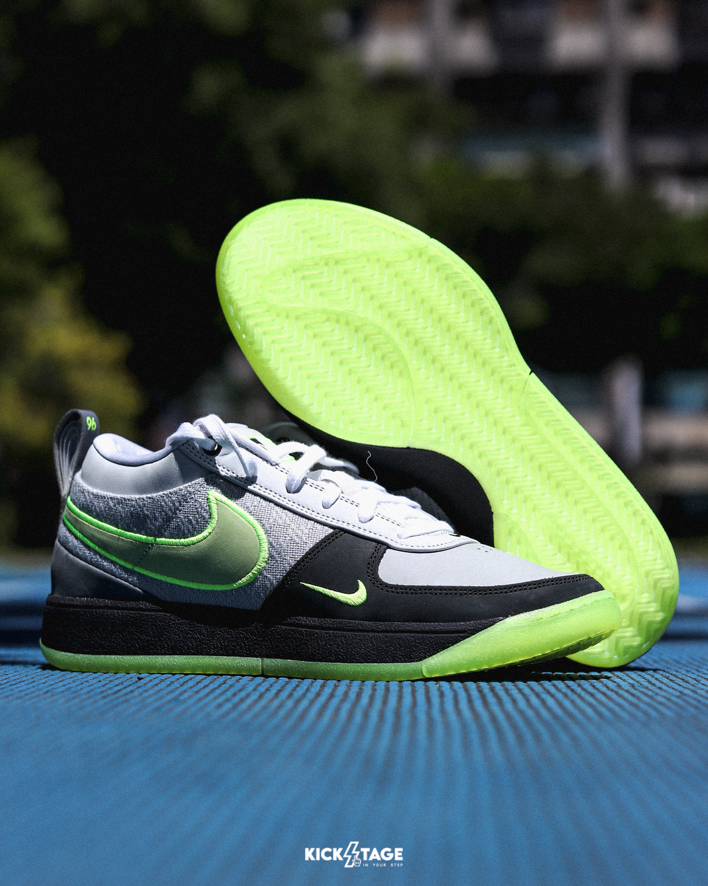 男鞋 NIKE BOOK 1 95 EP 'AM Neon' 灰綠黑 緩震 運動 實戰 籃球鞋【IO9704-001】CHAPTER ONE