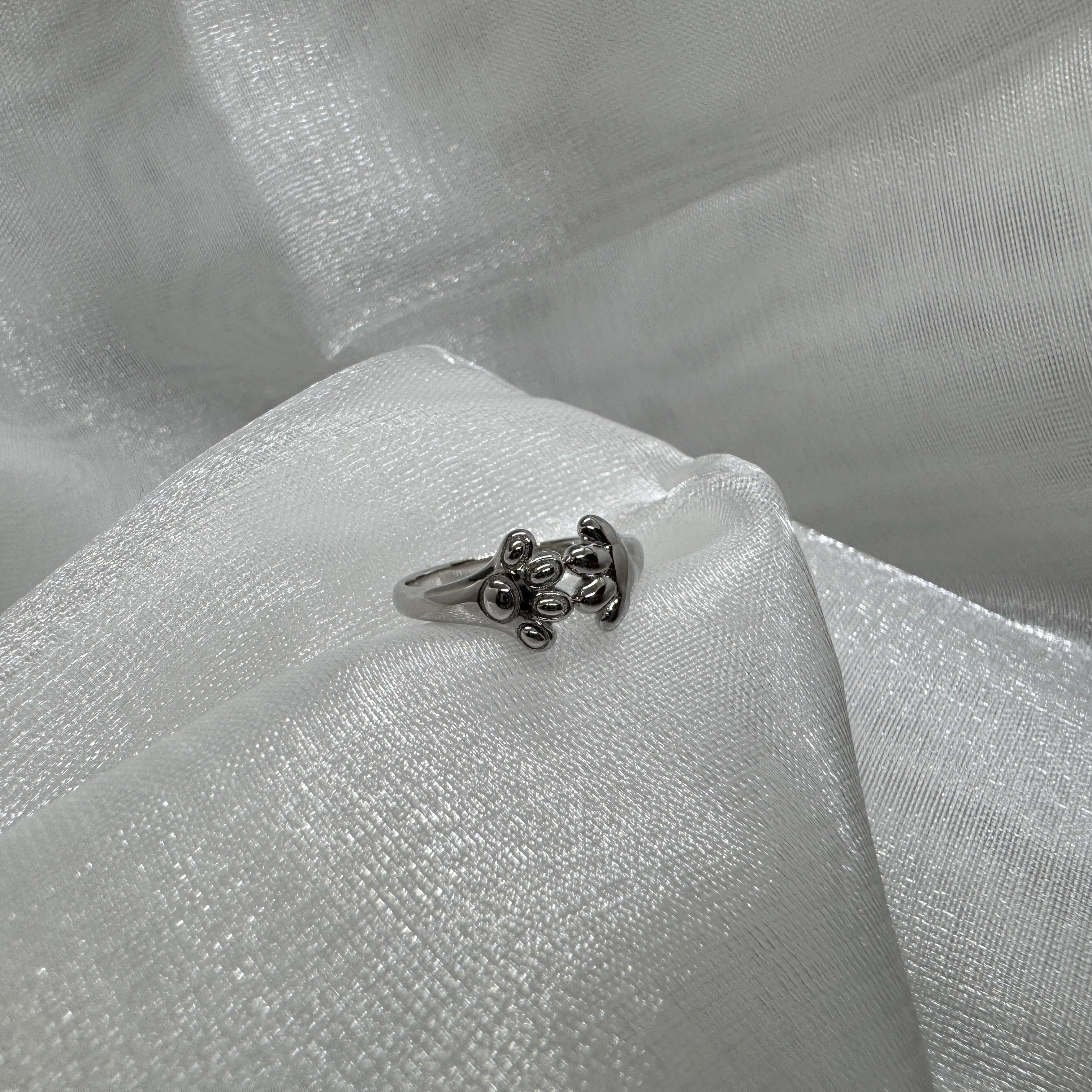 爪印戒 – 純銀戒指