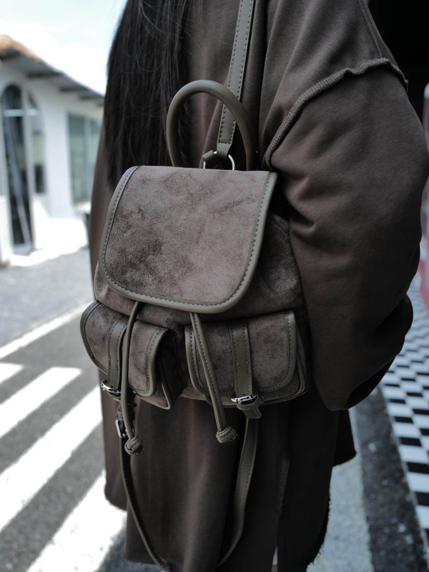 麂皮後背小包*2色