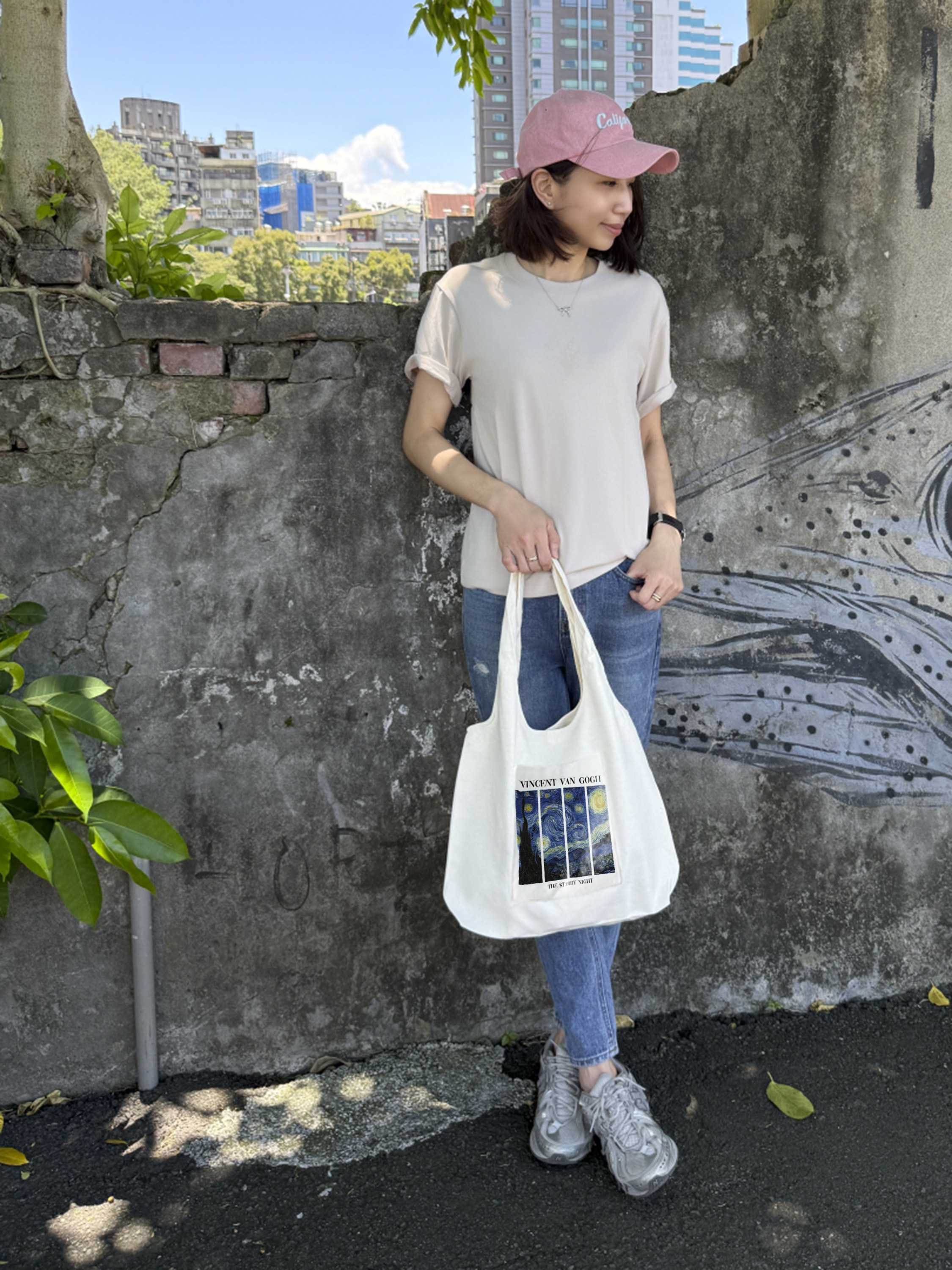 與梵谷有約之♡隨手拎出藝術的小宇宙 (寬版托特包)