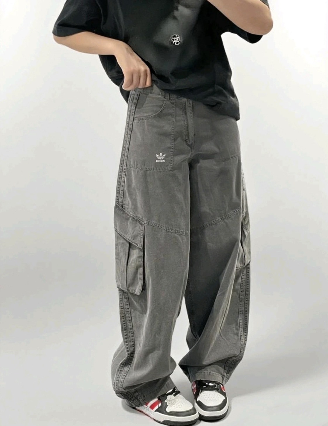 adidas originals CURVED TROUSERS 寬鬆舒適 運動長褲 女款 KH1180