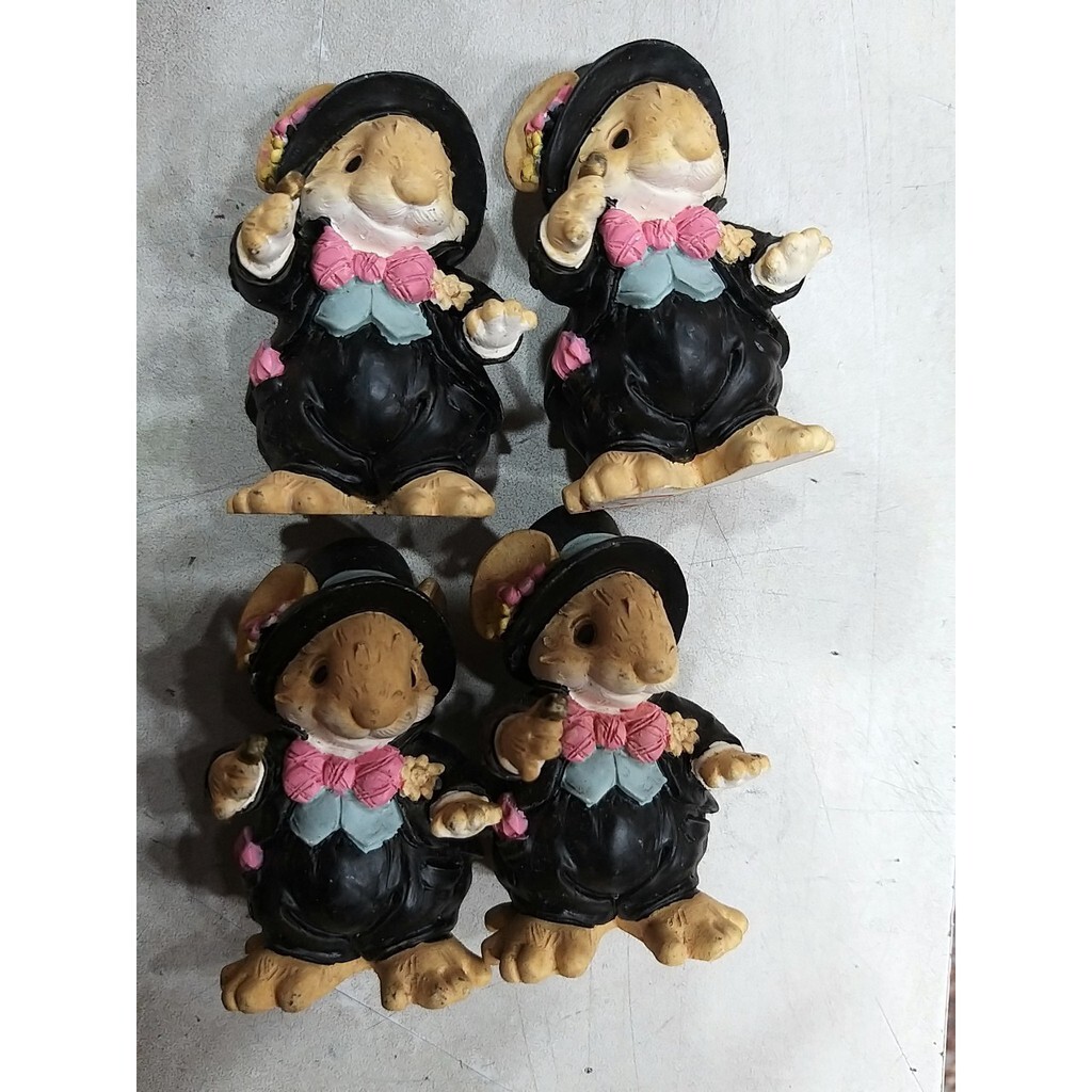 【台灣現貨速發】小老鼠 玩偶 多肉植物 微景觀小公仔 公仔