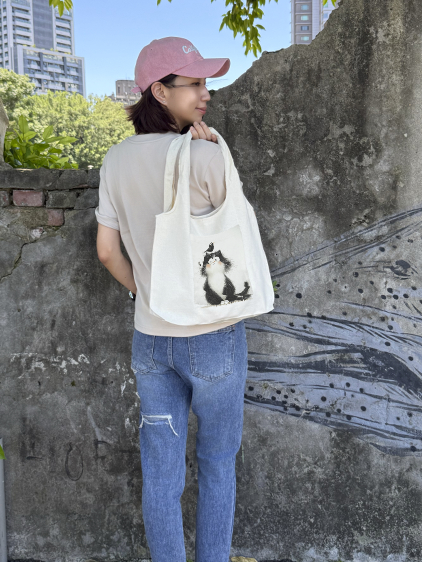 被萌翻♡喵星人專屬寬版托特包