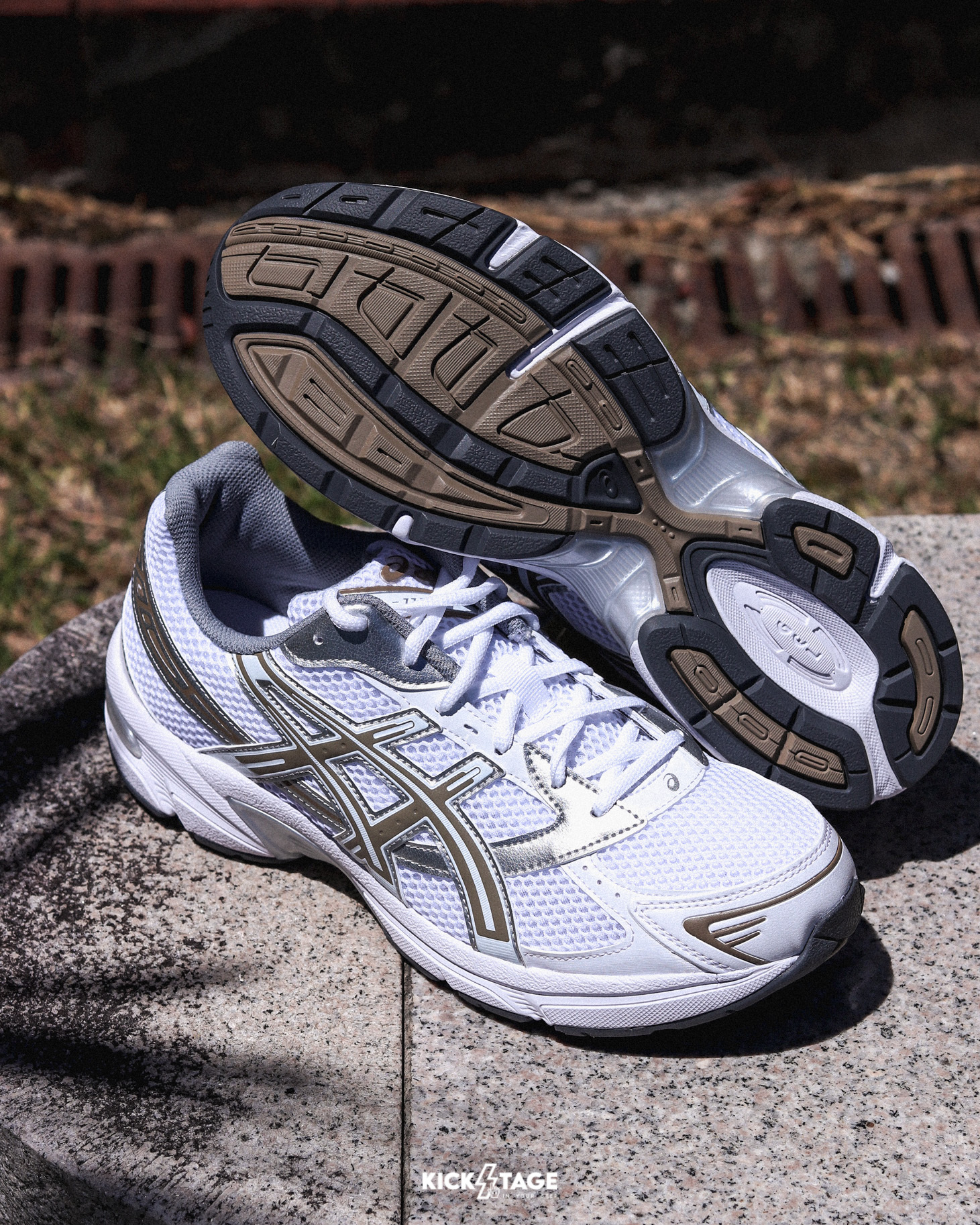 男女鞋 ASICS GEL-1130 白銀金 網眼 透氣 復古 休閒 老爹鞋 跑鞋【1203A609-104】