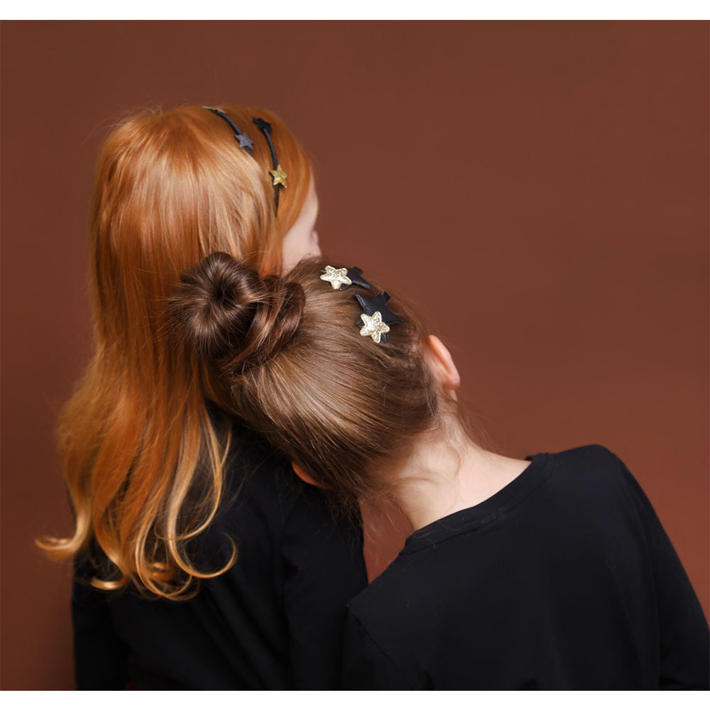 德國Billy loves Audrey 雙星髮夾-Black Snake/Goldrush