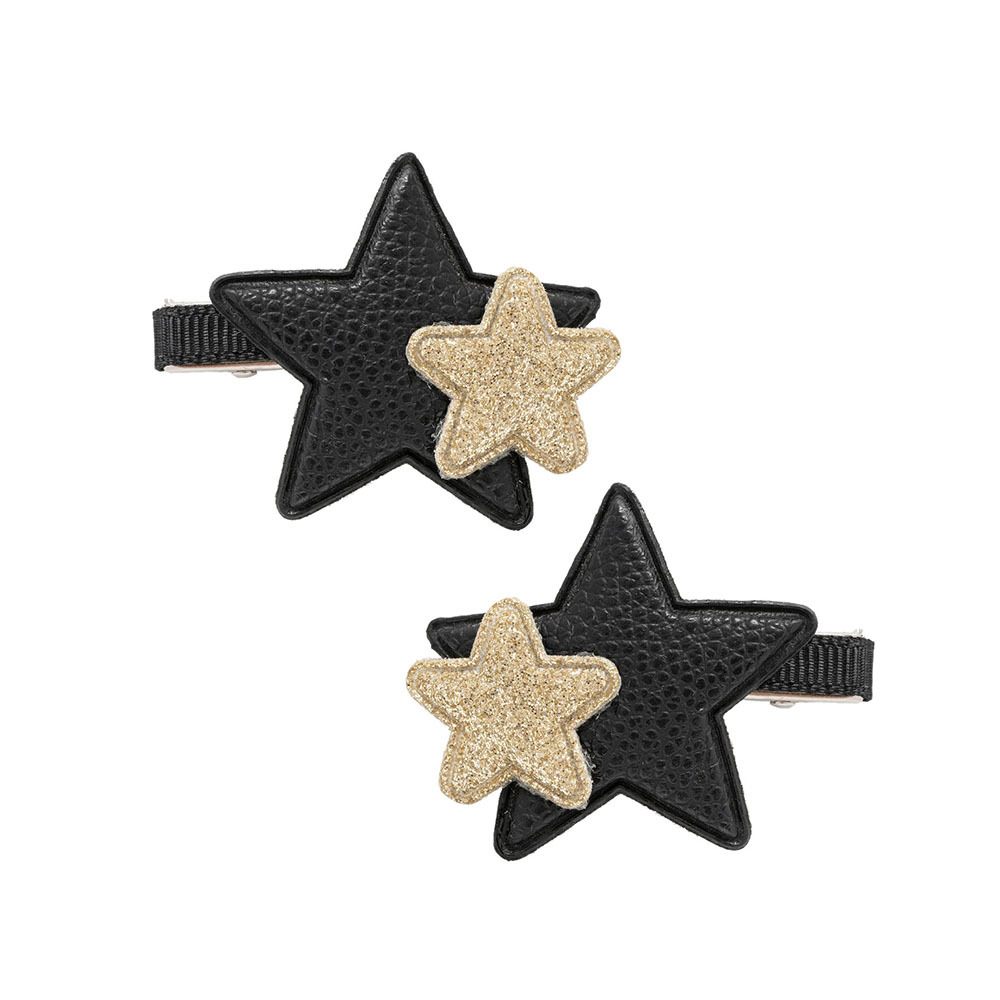 德國Billy loves Audrey 雙星髮夾-Black Snake/Goldrush